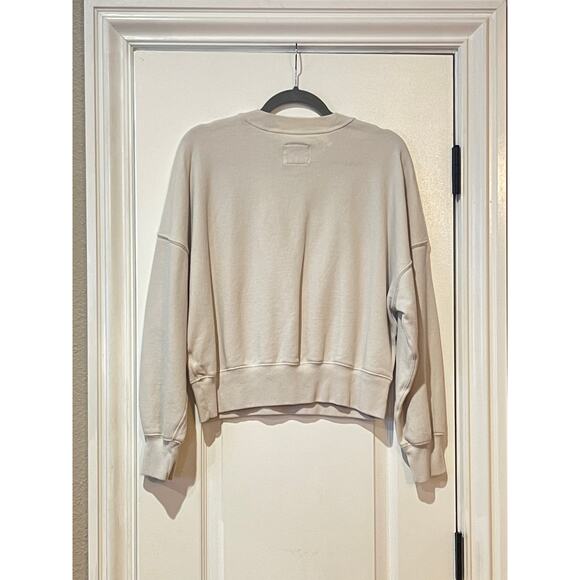 Abercrombie & Fitch tonal embroidery sweater in white Medium - Picture 5 of 7